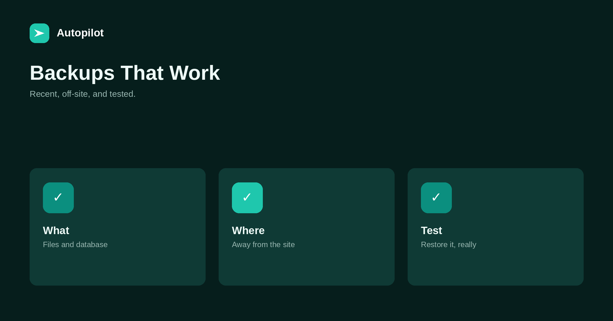 Backups for a Blog: The Boring Thing That Saves You