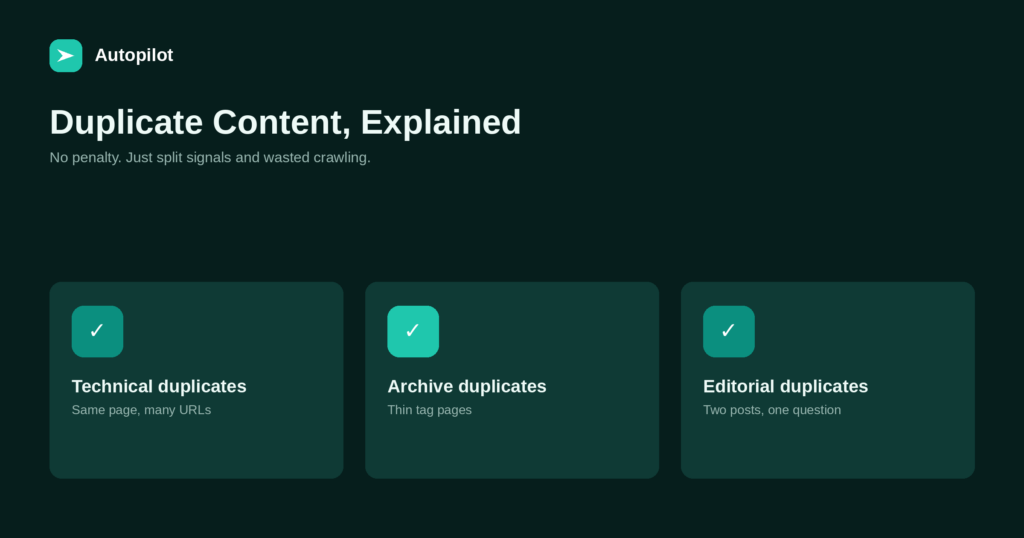 Duplicate Content: What Counts and What Doesn’t