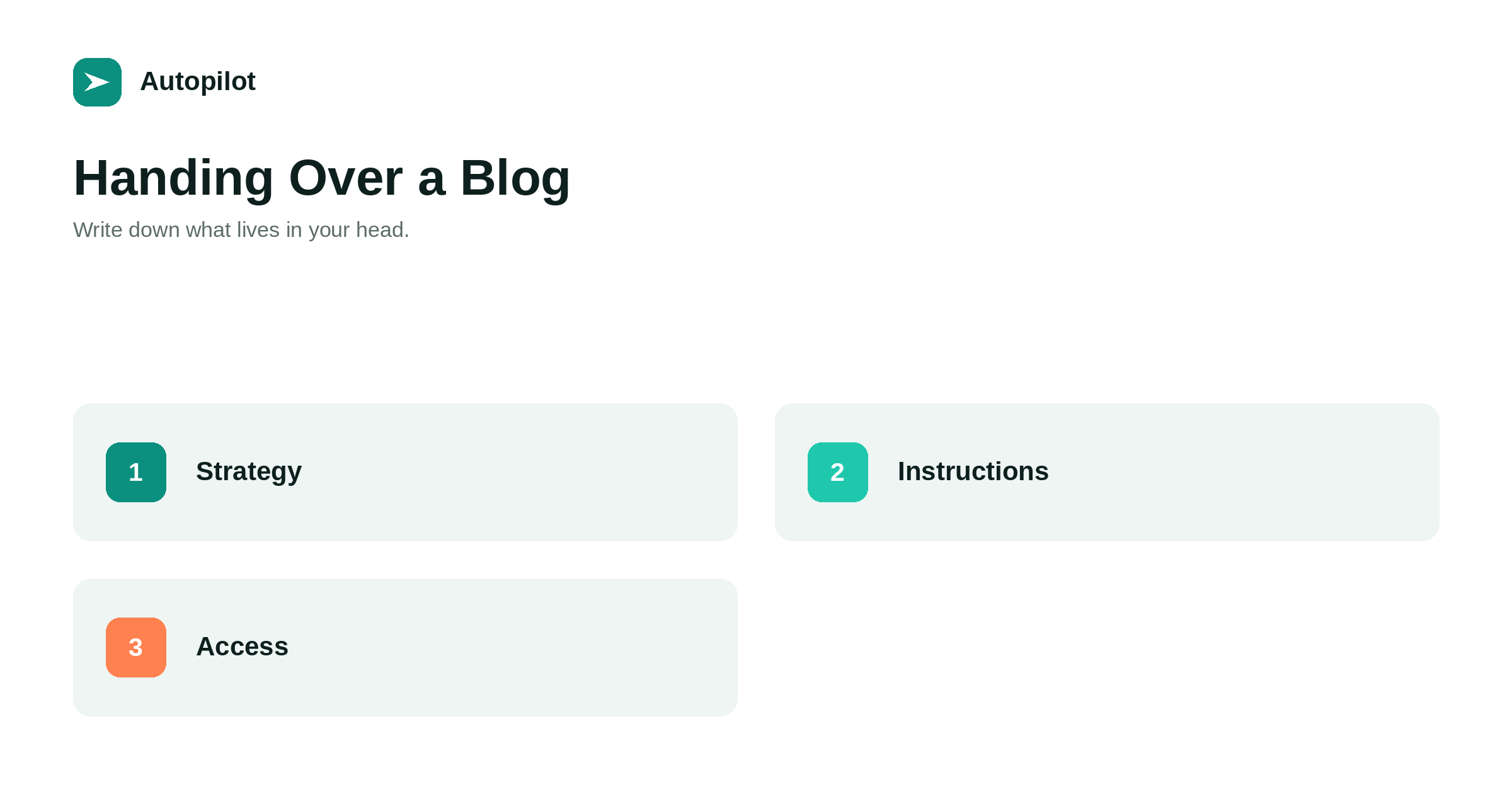 Handing Your Blog to Someone Else Without Losing It