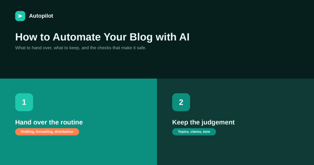 How to Automate Your Blog with AI in 2026 (Without Losing Quality)