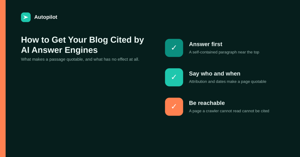 How to Get Your Blog Cited by ChatGPT, Perplexity and Google AI Overviews