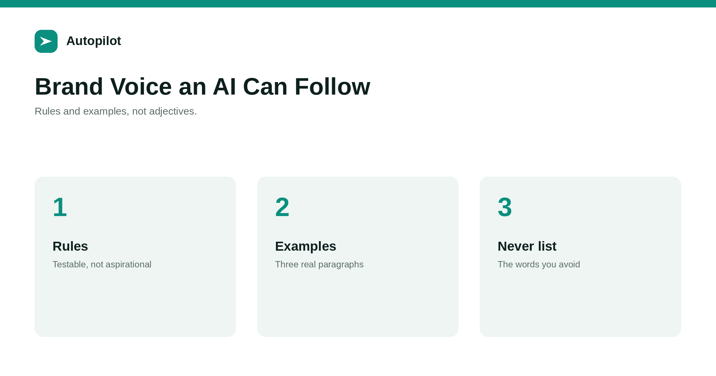 How to Write Brand Voice Guidelines an AI Can Follow