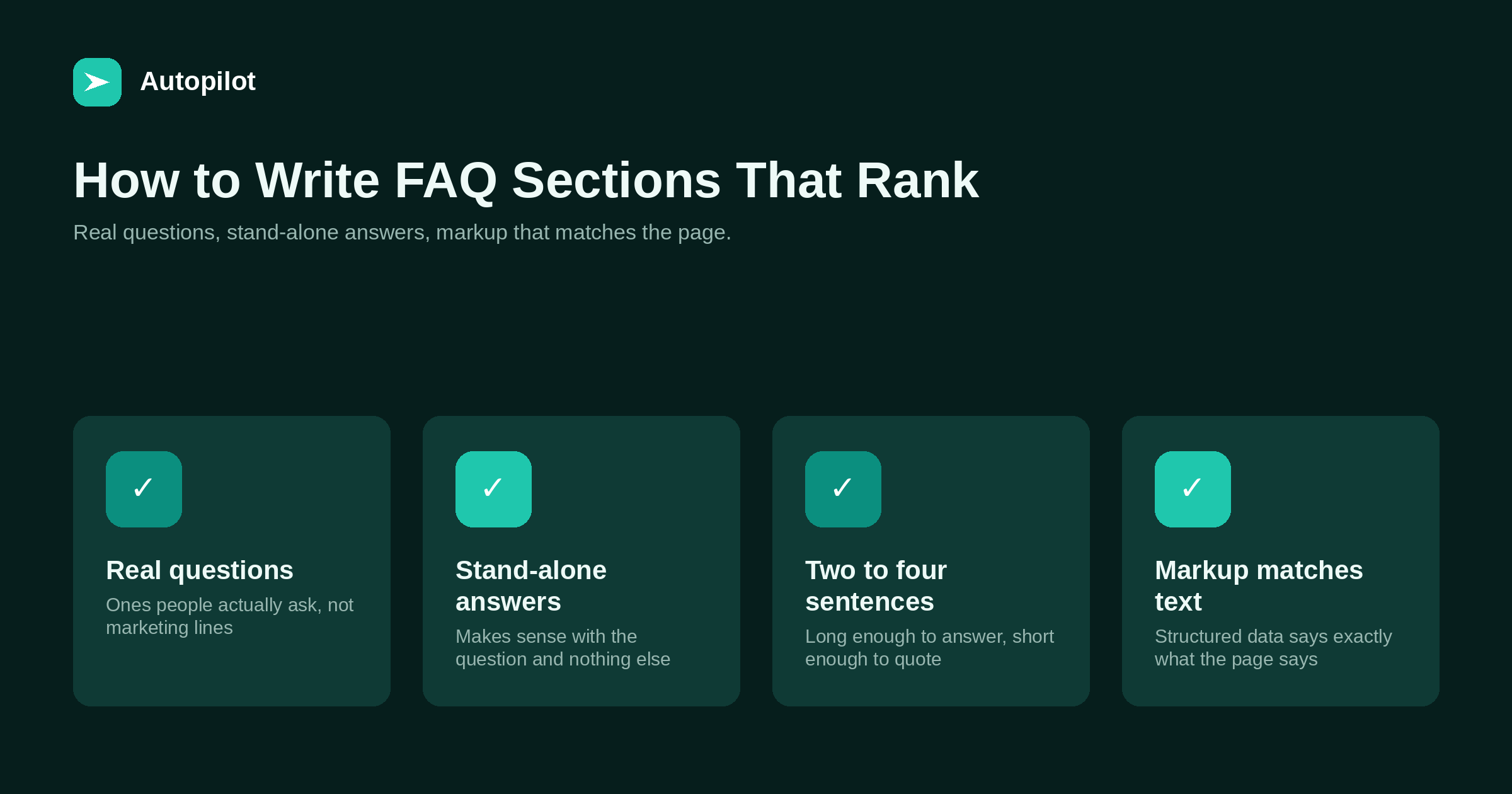 How to Write FAQ Sections That Rank (and Feed AI Answers)