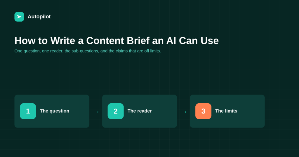 How to Write a Content Brief an AI Can Actually Use