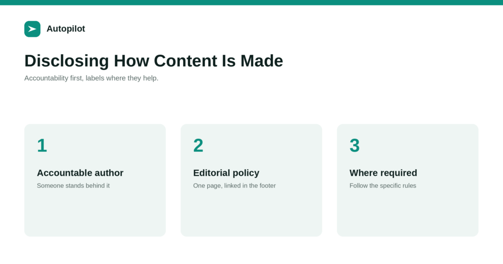 Should You Tell Readers How Your Content Is Produced?