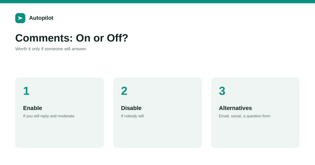 Should a Business Blog Allow Comments?