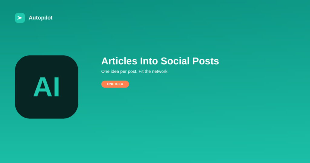 Turning an Article Into Social Posts That Get Read