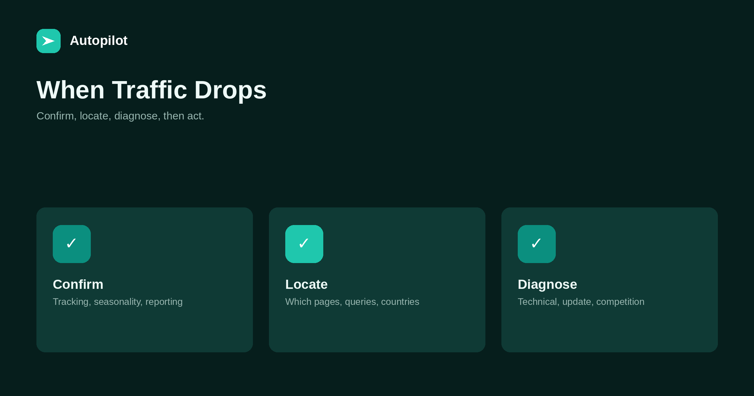 What to Do When Your Blog Traffic Drops