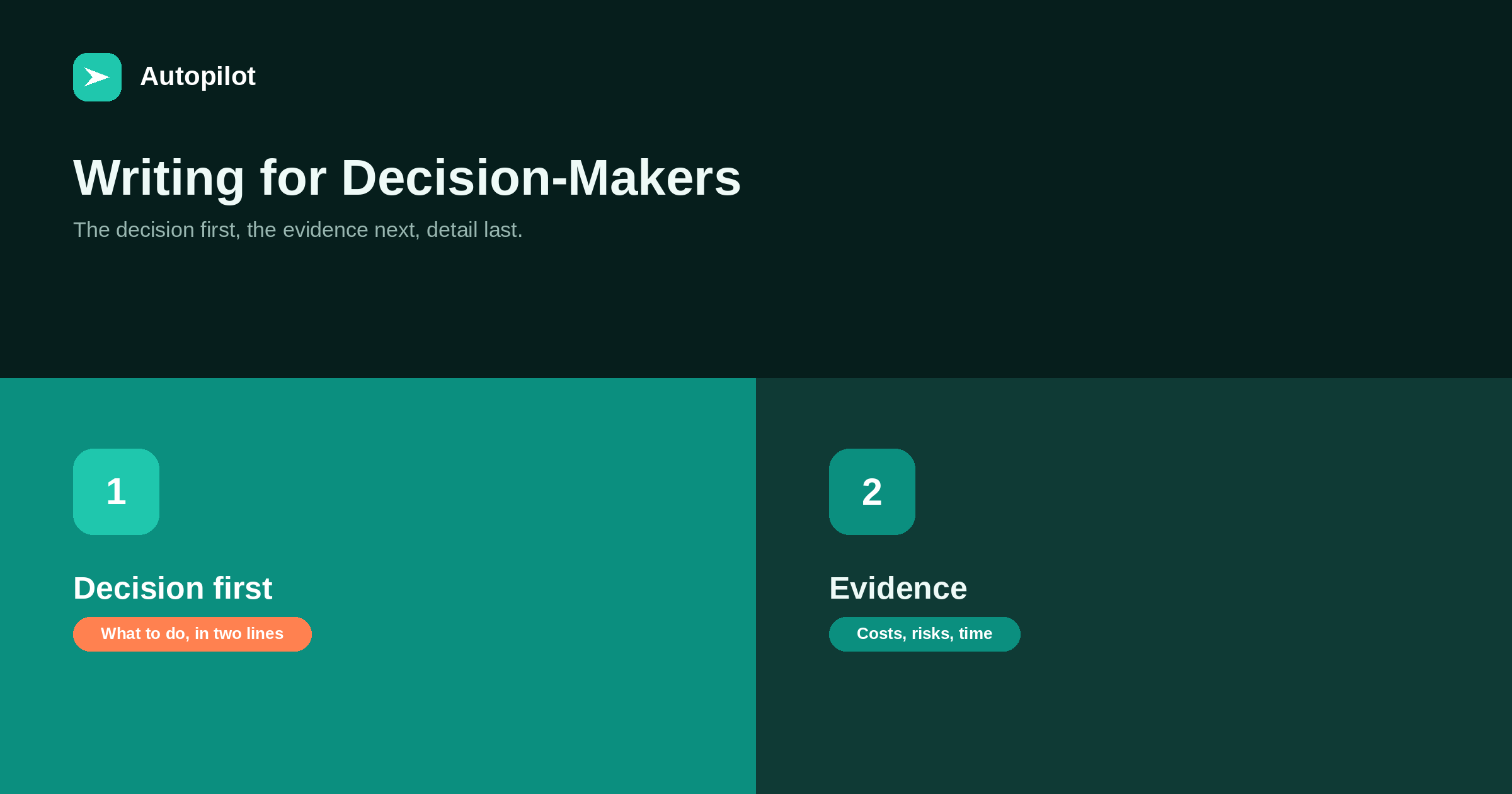 Writing for Decision-Makers Who Skim