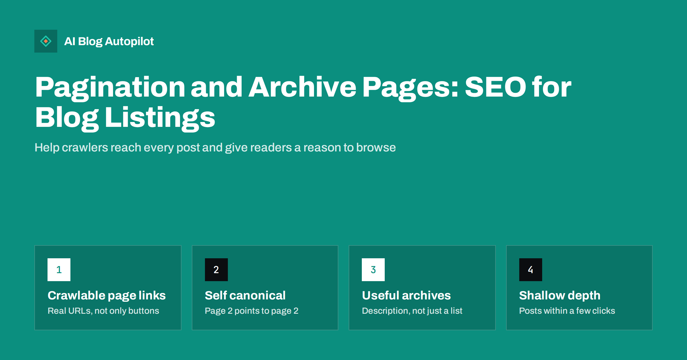 Pagination and Archive Pages: SEO for Blog Listings