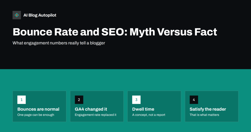 Bounce Rate, Dwell Time and SEO: Myth Versus Fact