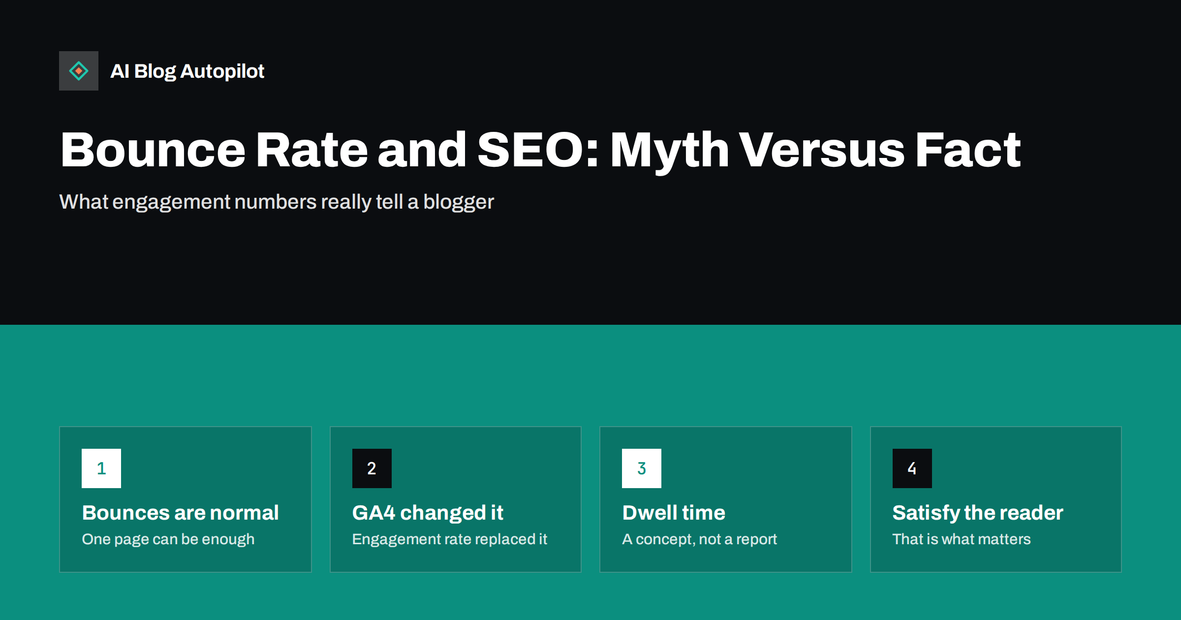 Bounce Rate, Dwell Time and SEO: Myth Versus Fact