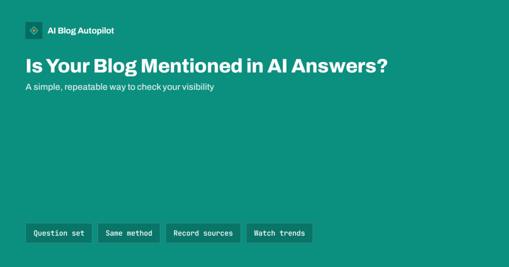Checking Whether AI Assistants Mention Your Blog
