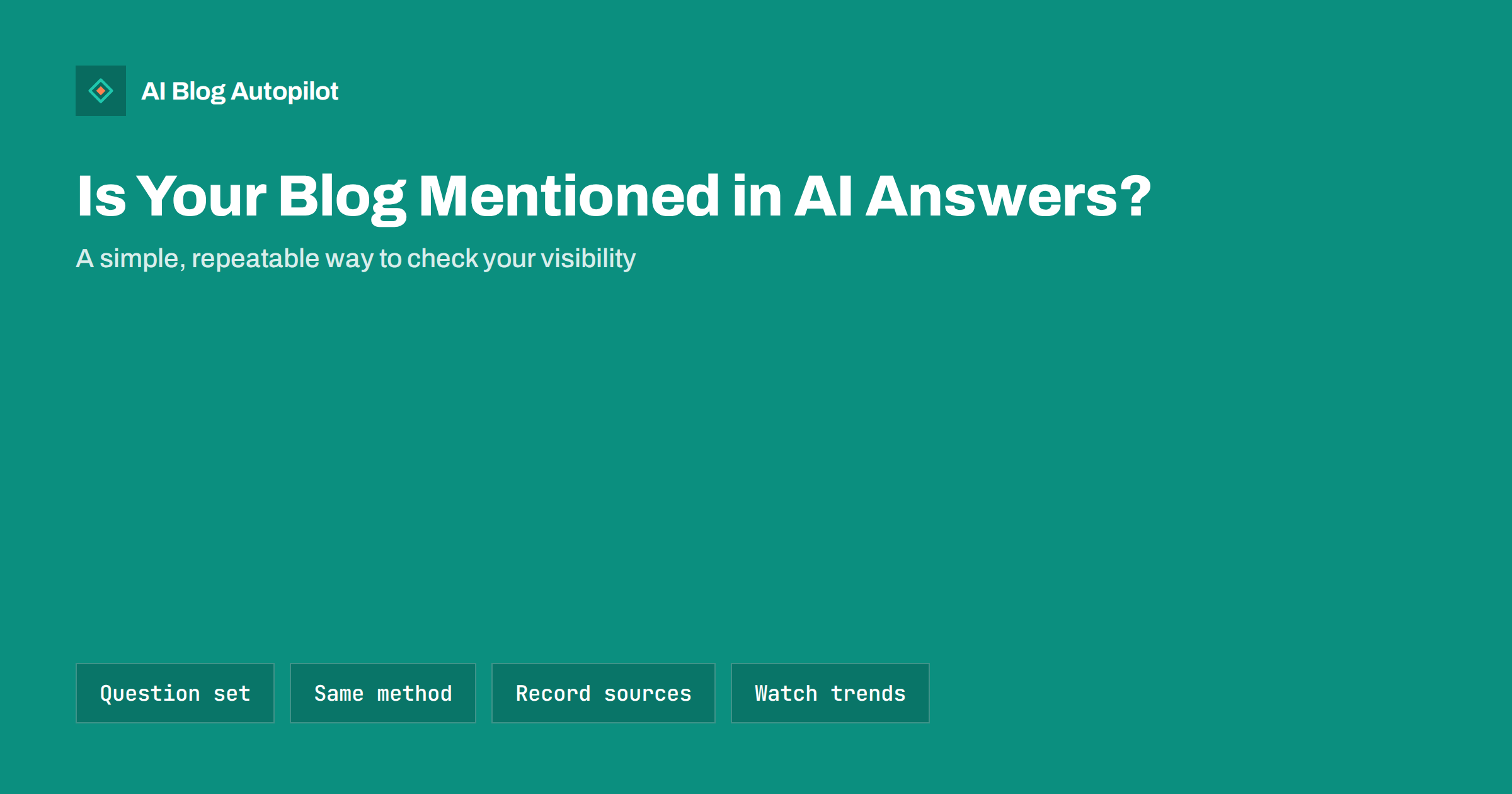Checking Whether AI Assistants Mention Your Blog