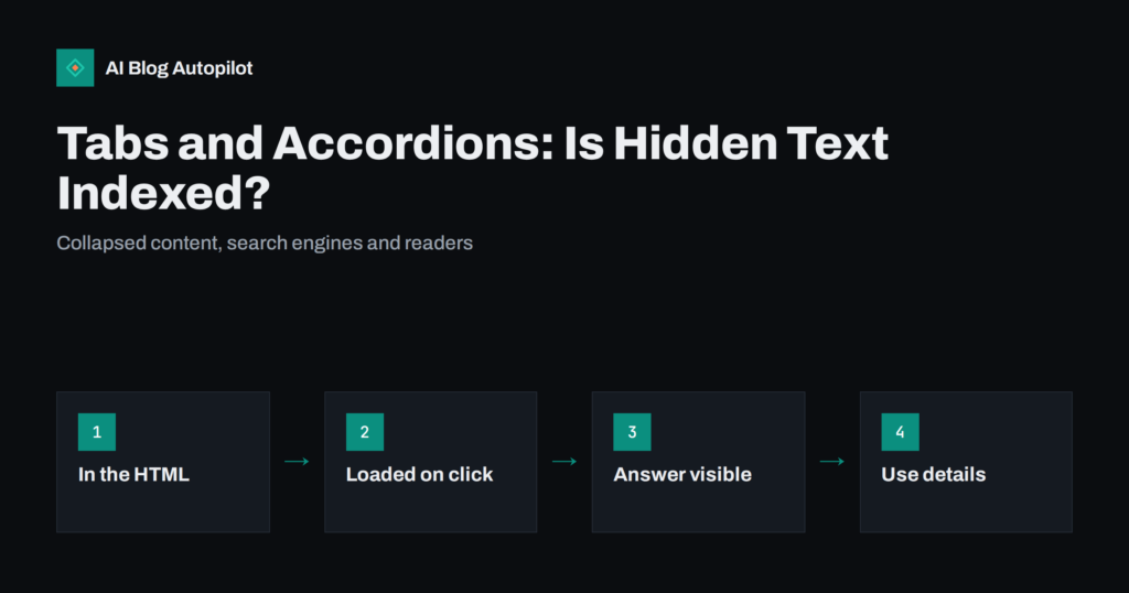 Content in Tabs and Accordions: Does Search Index It?
