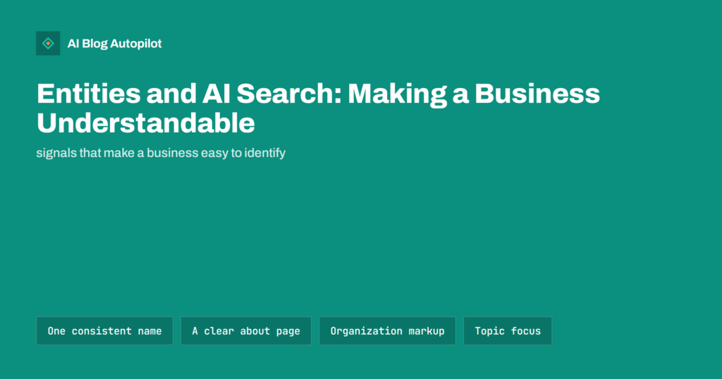 Entities and AI Search: Making a Business Understandable