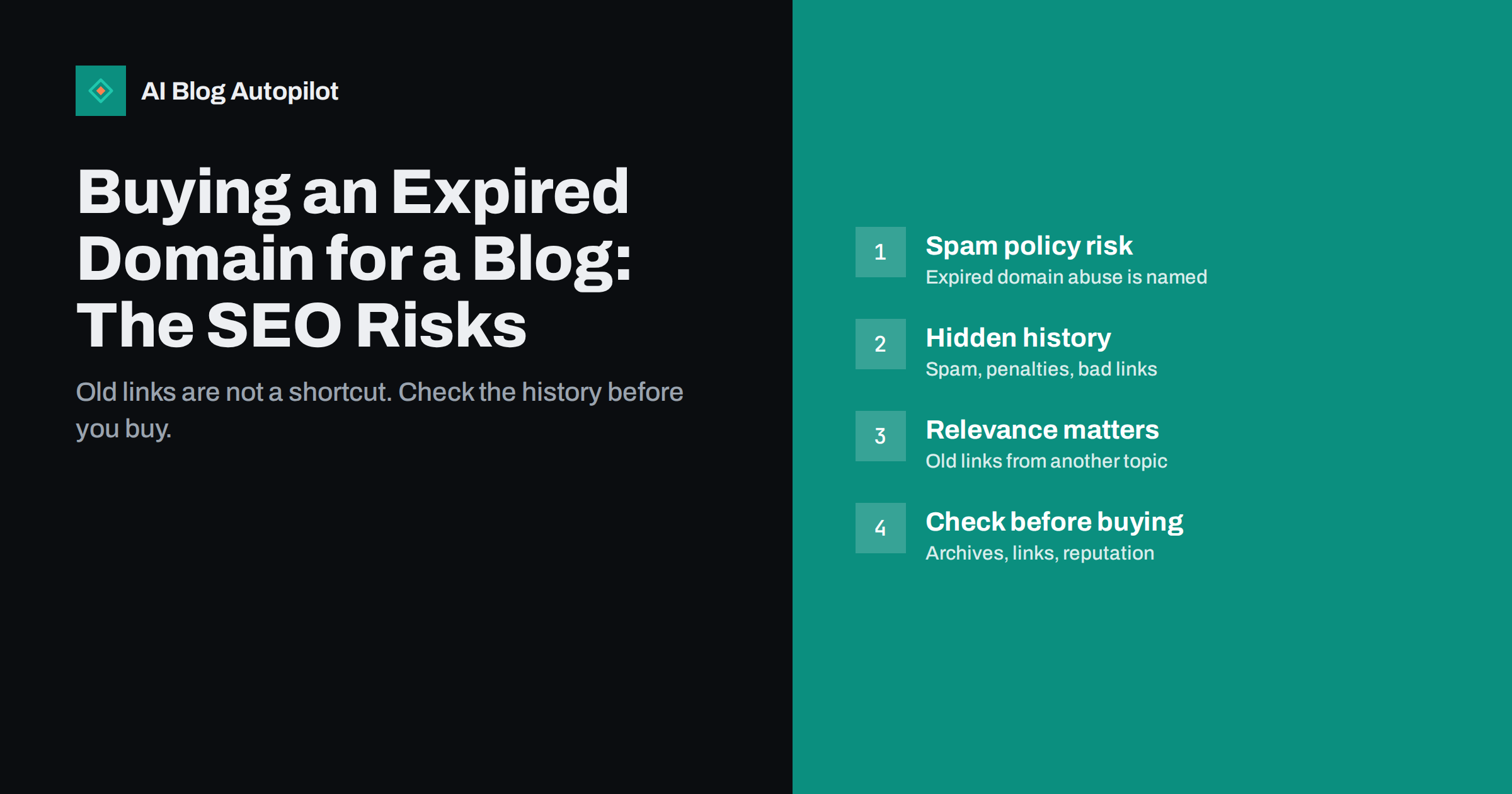 Buying an Expired Domain for a Blog: The SEO Risks