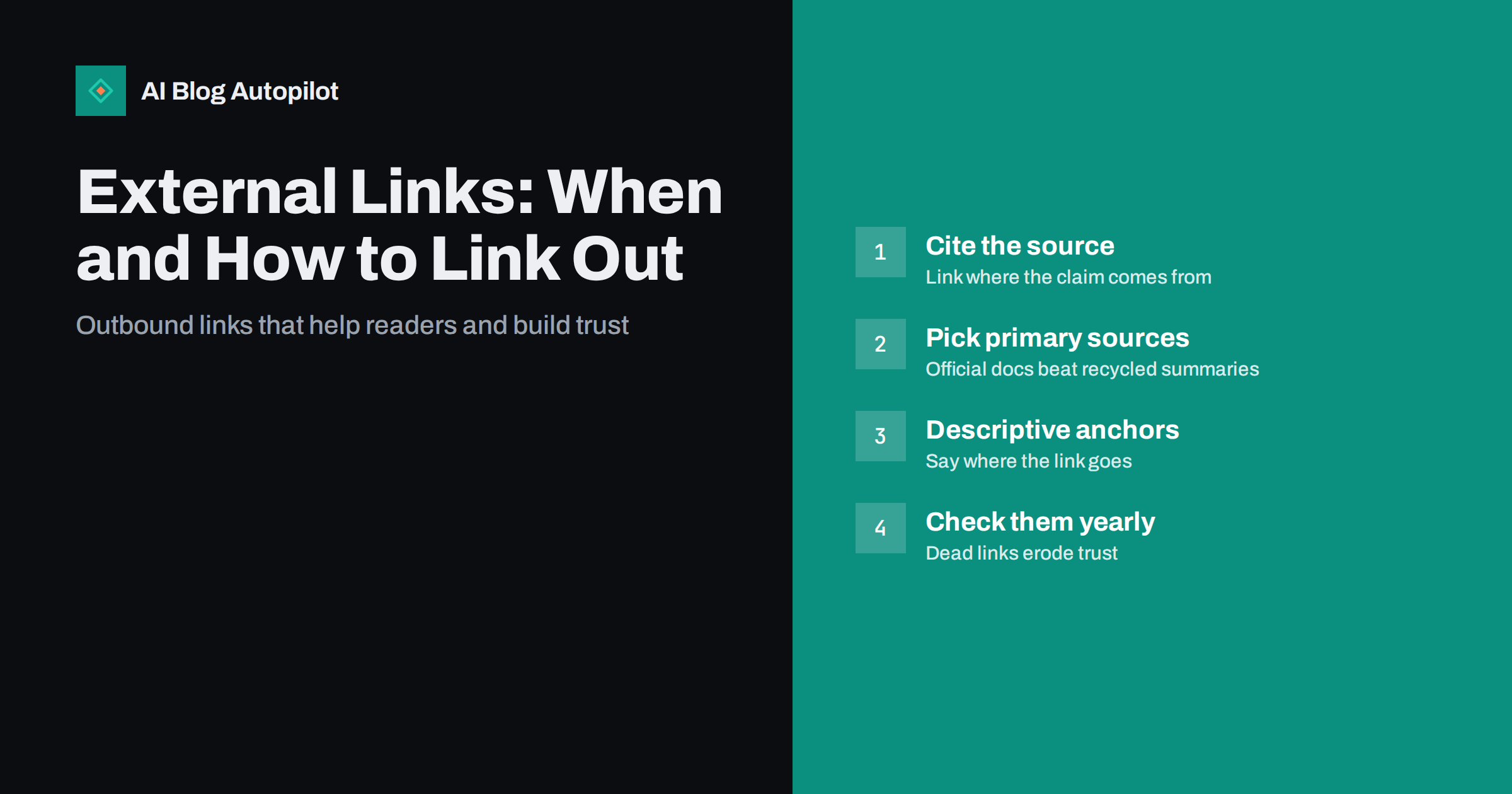 External Links in Blog Posts: When and How to Link Out
