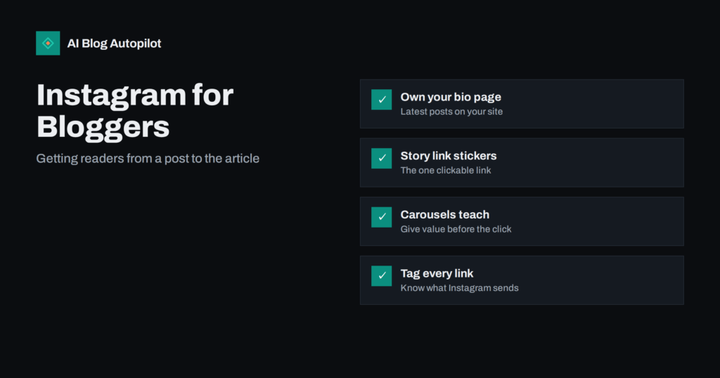 Instagram for Bloggers: Getting Readers Past Link in Bio
