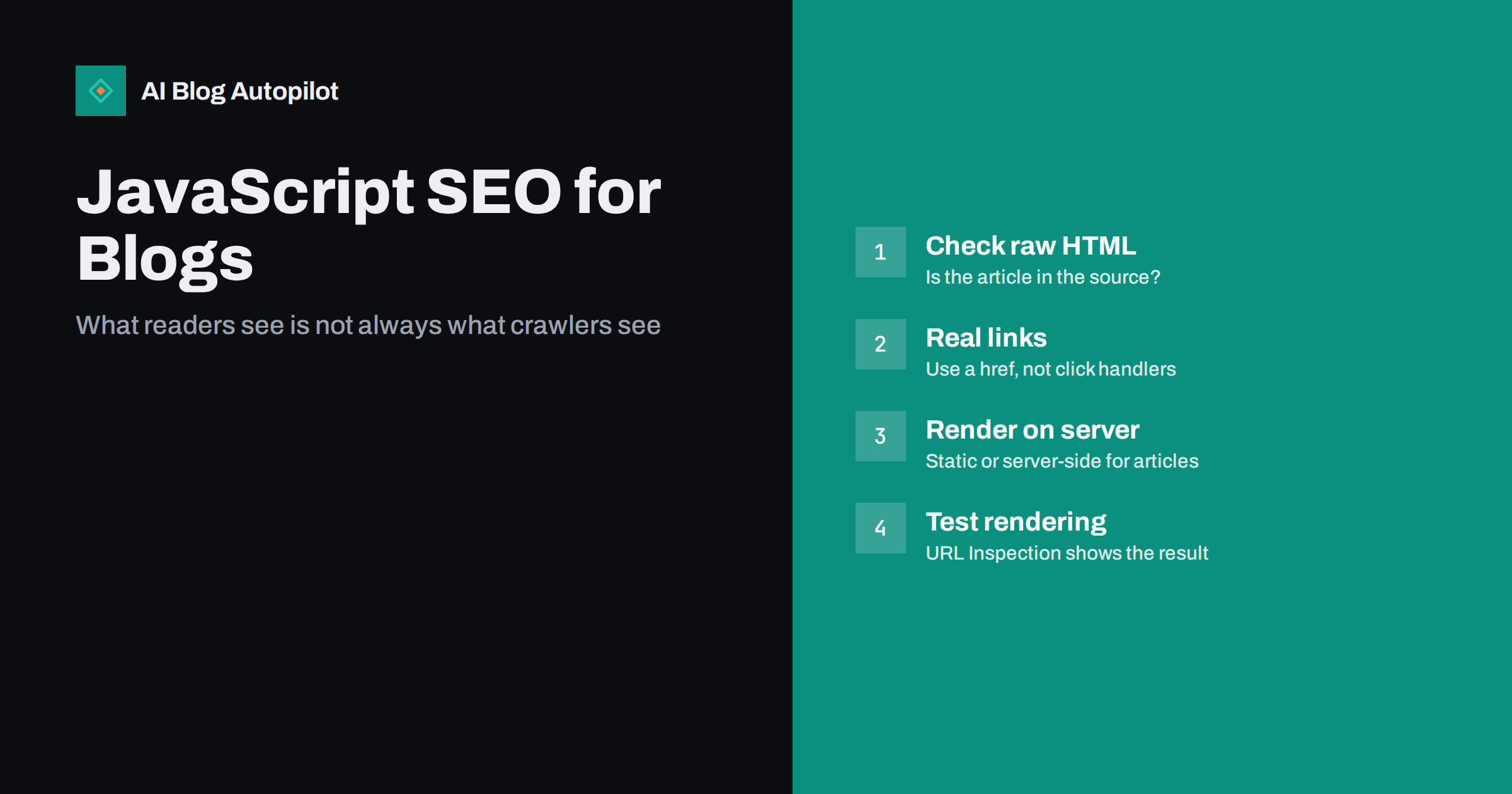 JavaScript SEO for Blogs: When Rendering Hides Your Content