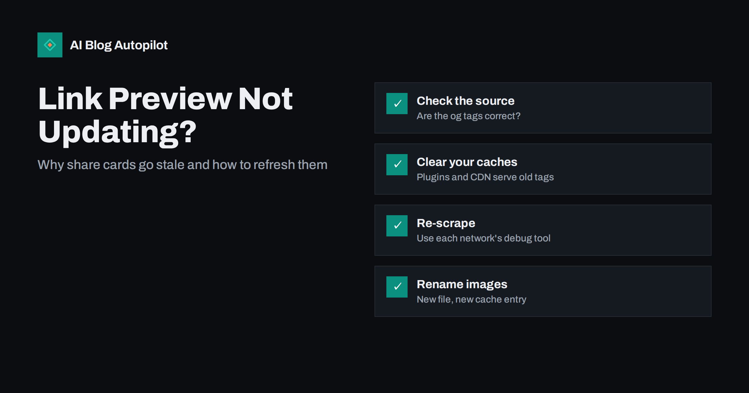 Link Preview Not Updating? Fixing Stale Social Share Cards