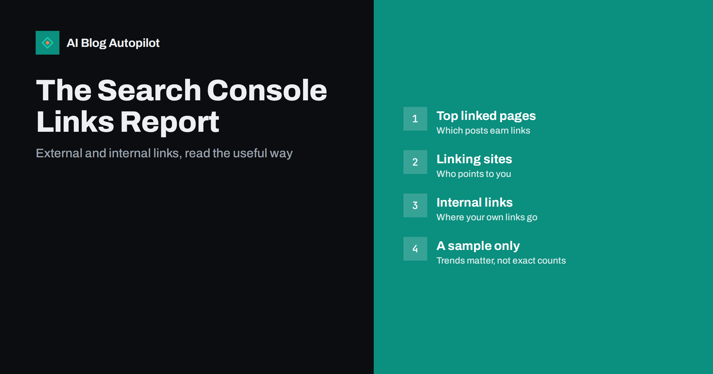 The Search Console Links Report: What to Read in It