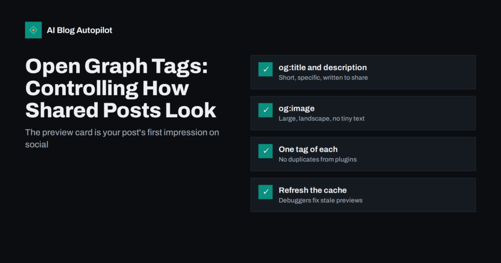 Open Graph Tags: Controlling How Shared Posts Look