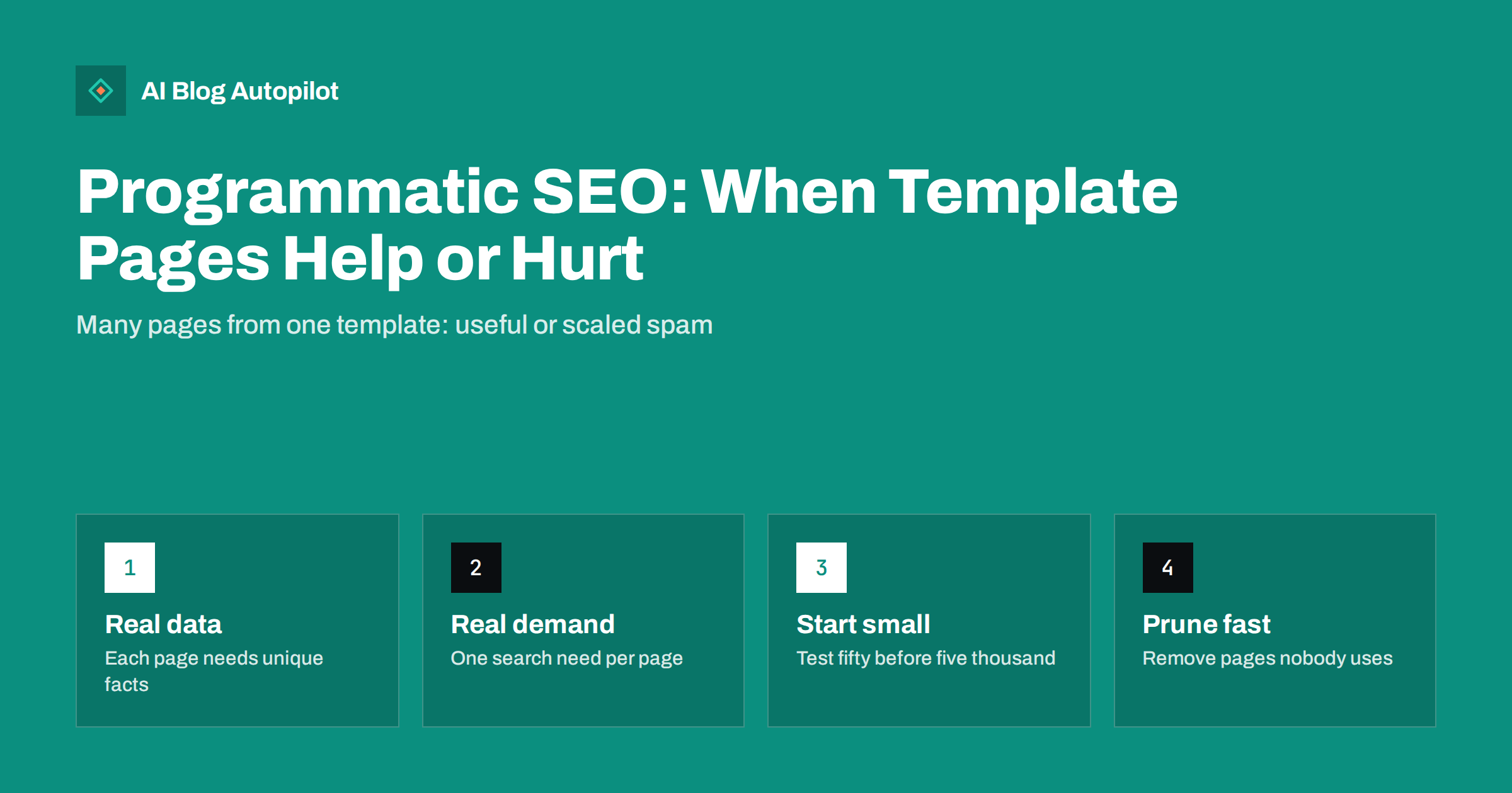 Programmatic SEO: When Template Pages Help or Hurt
