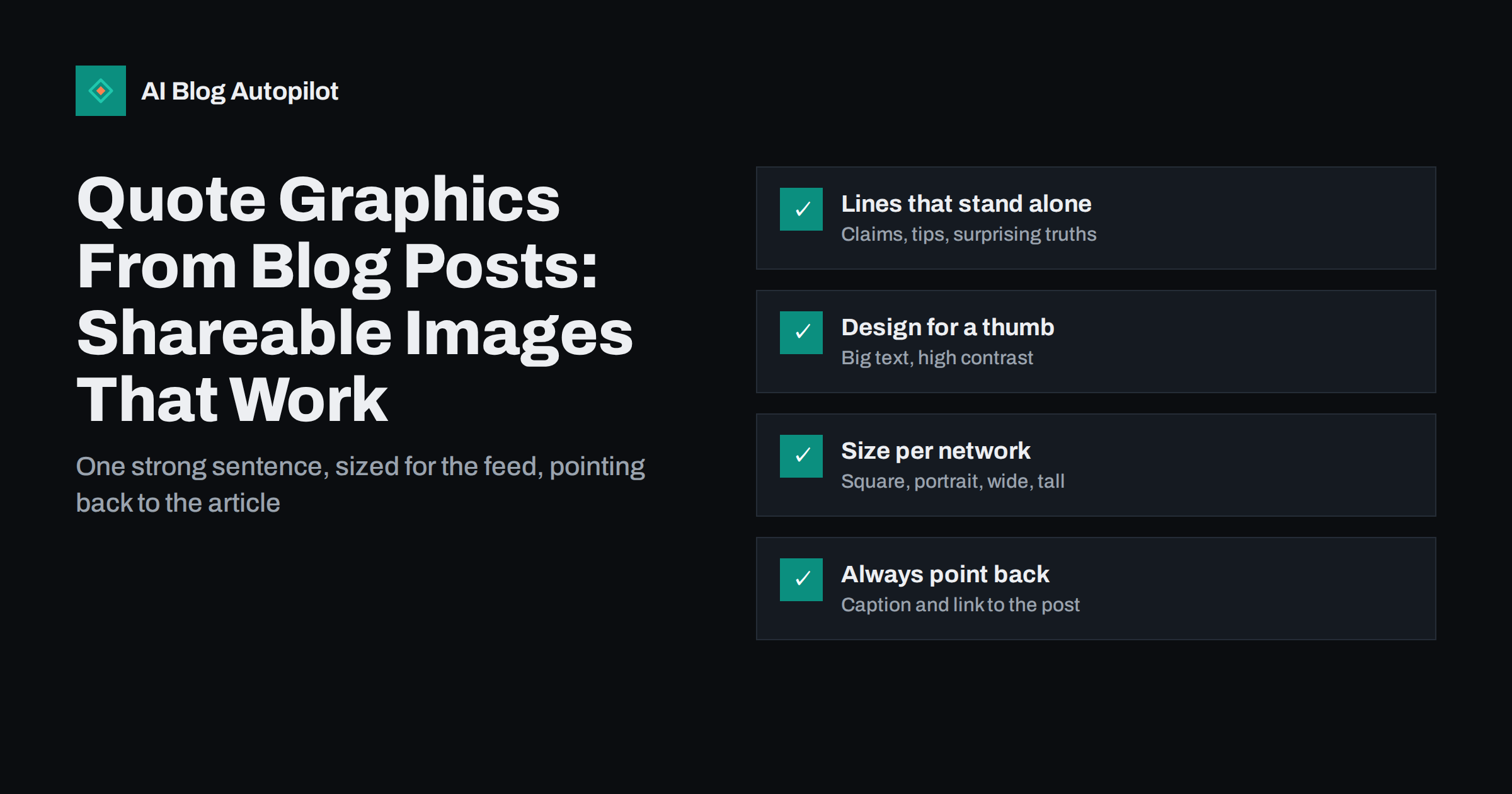 Quote Graphics From Blog Posts: Shareable Images That Work