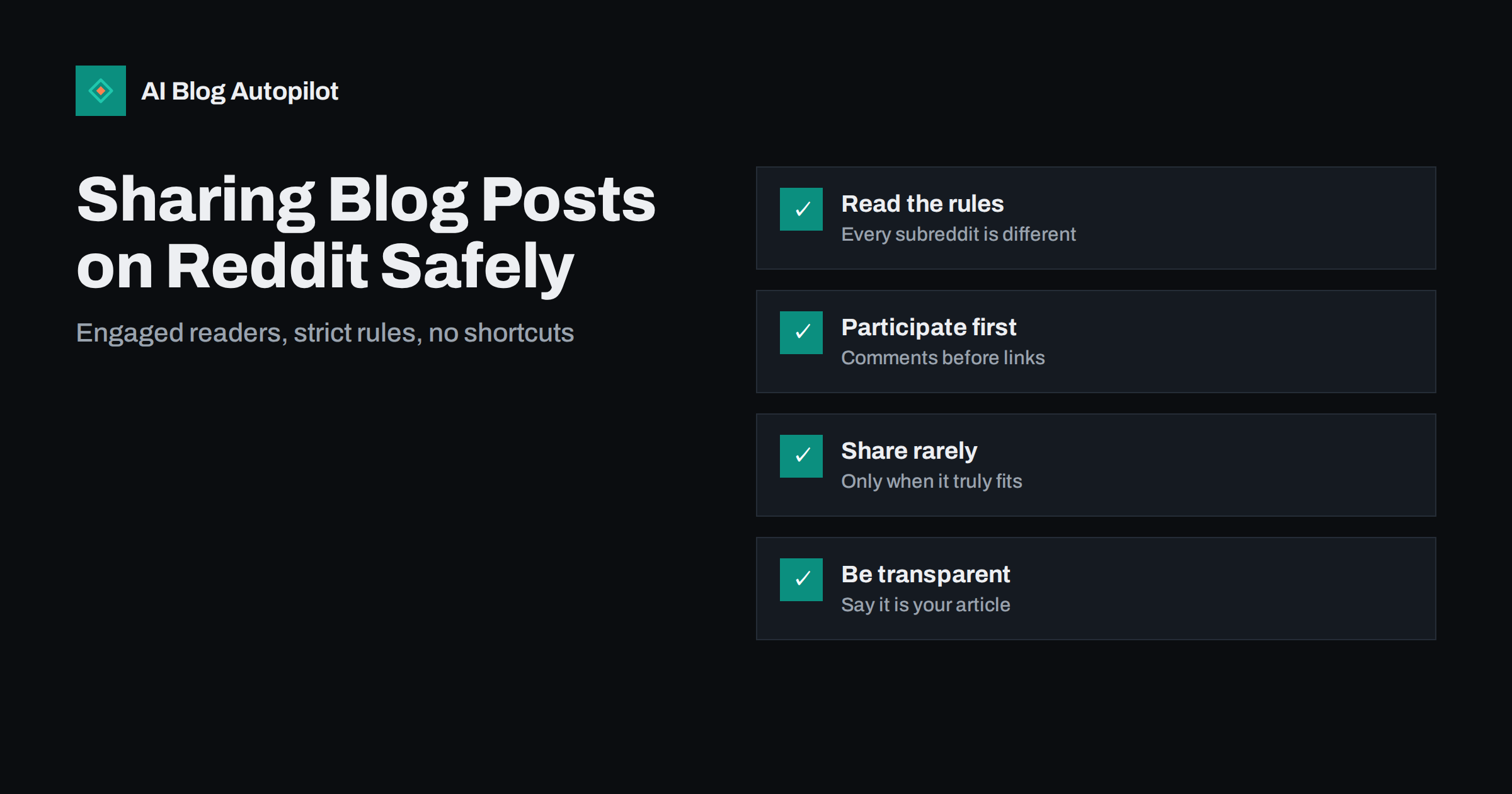 Sharing Blog Posts on Reddit Without Getting Banned