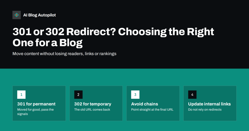 301 or 302 Redirect? Choosing the Right One for a Blog
