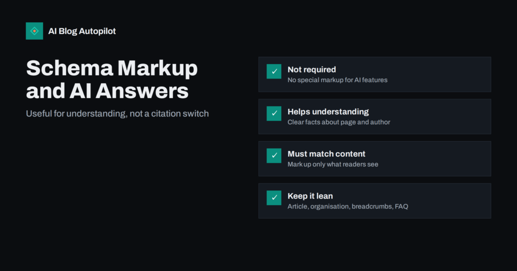 Does Schema Markup Help a Blog Appear in AI Answers?