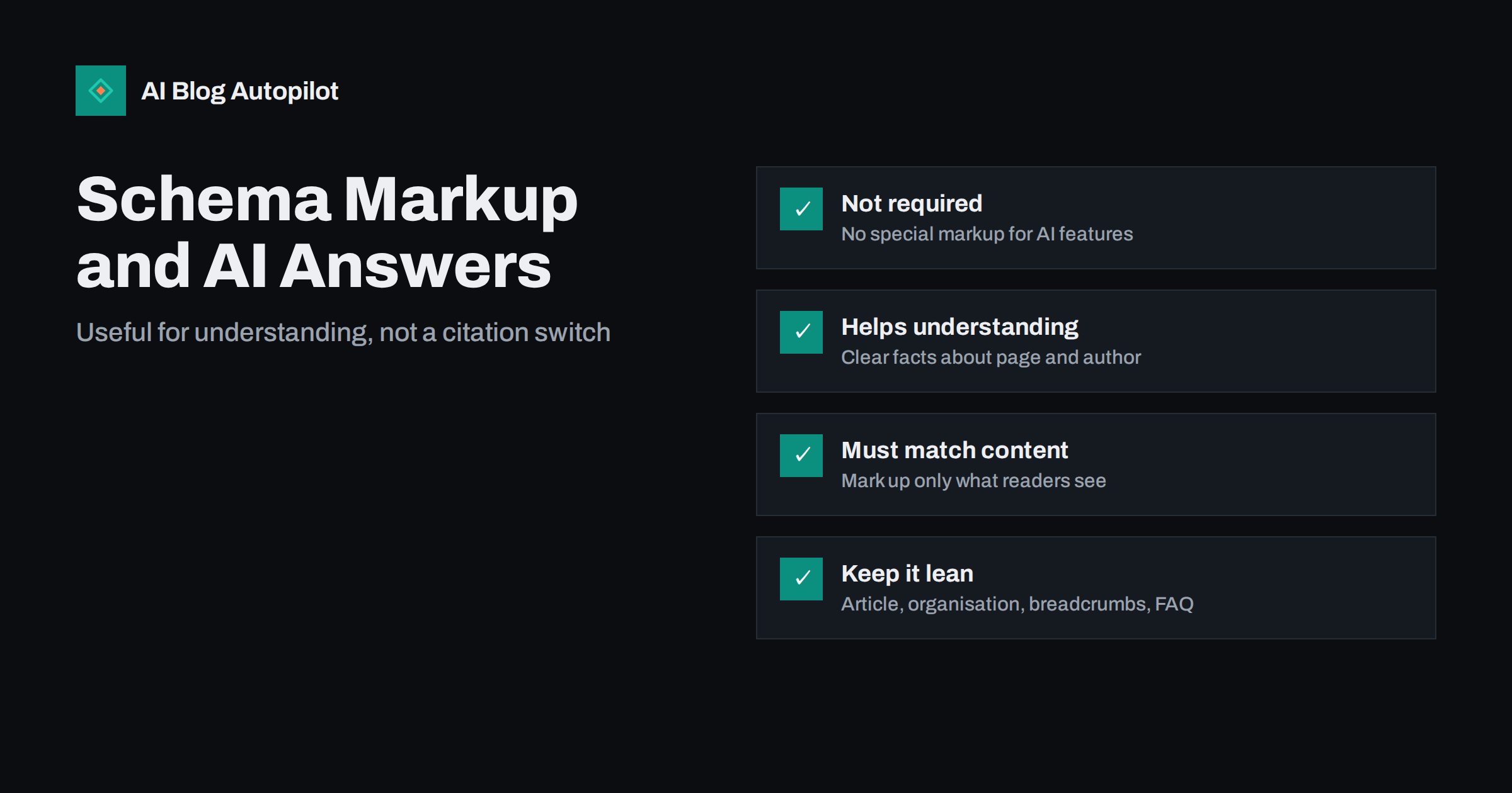 Does Schema Markup Help a Blog Appear in AI Answers?