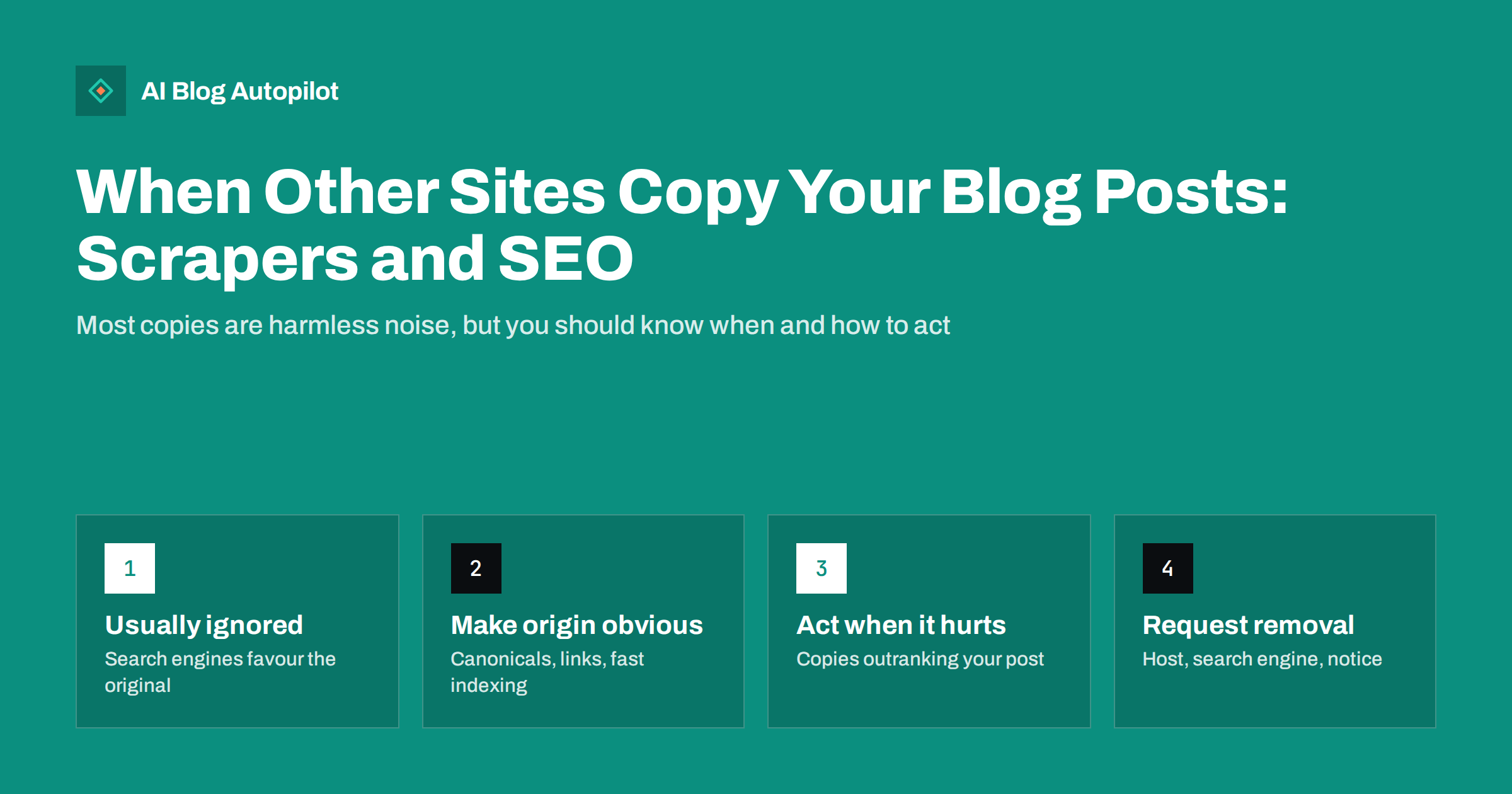 When Other Sites Copy Your Blog Posts: Scrapers and SEO
