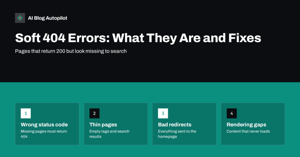 Soft 404 Errors: What They Are and How to Fix Them