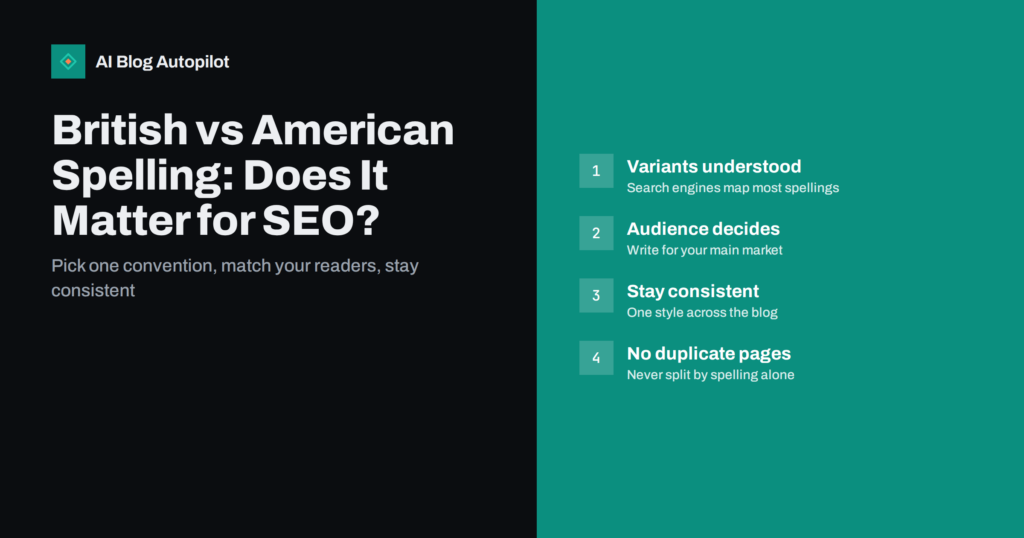 British vs American Spelling: Does It Matter for SEO?