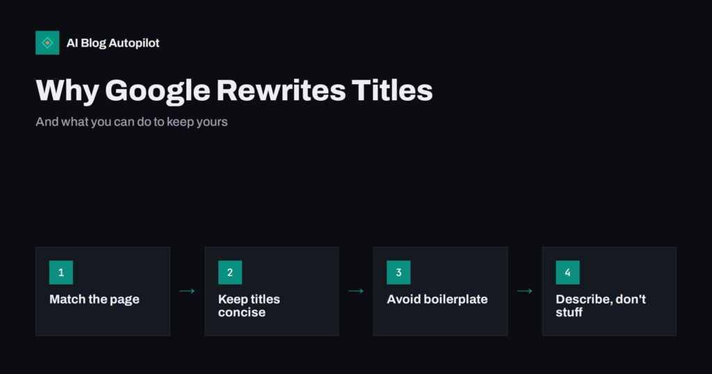 Why Google Rewrites Your Titles and Meta Descriptions
