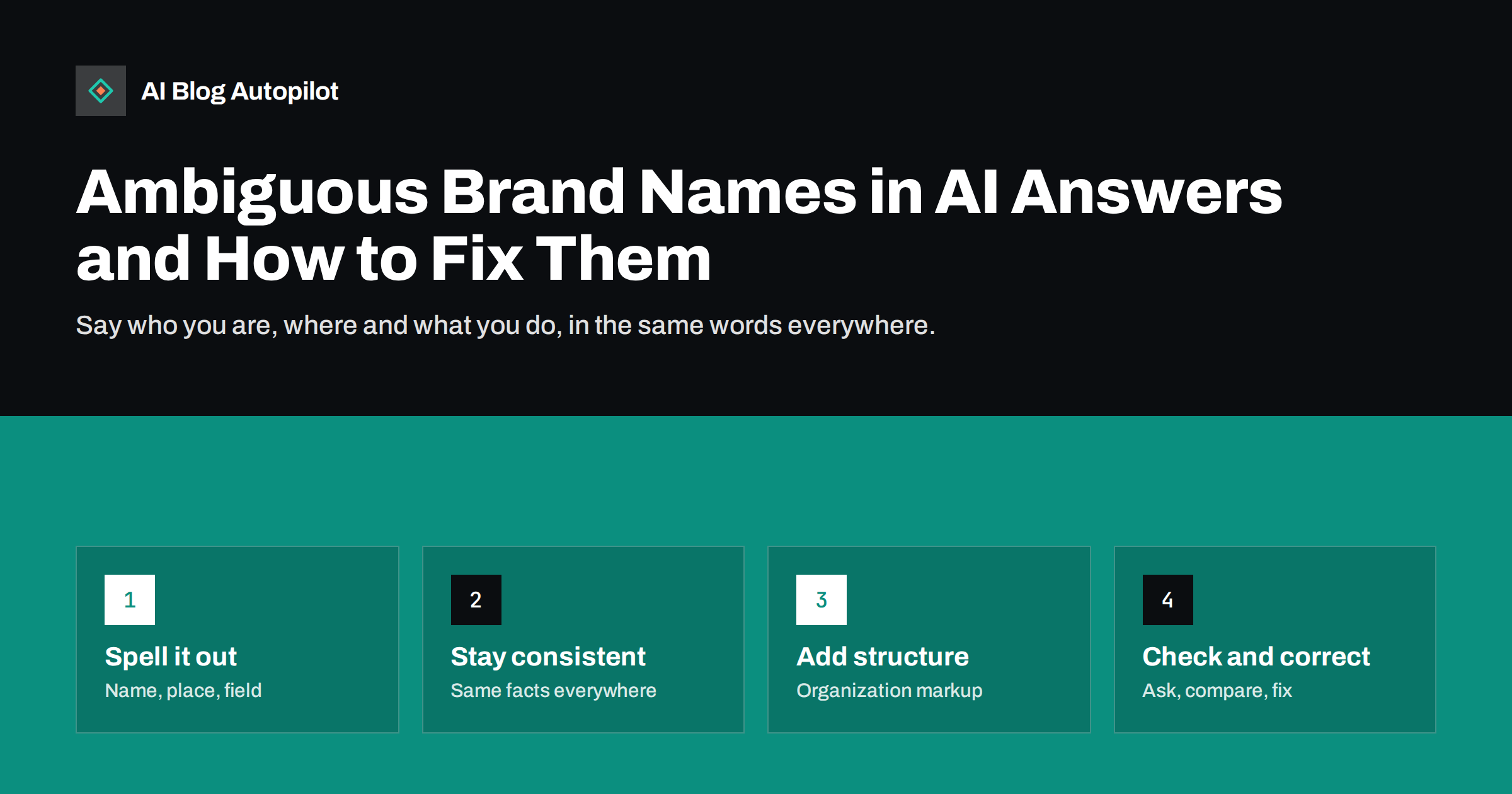 Ambiguous Brand Names in AI Answers and How to Fix Them