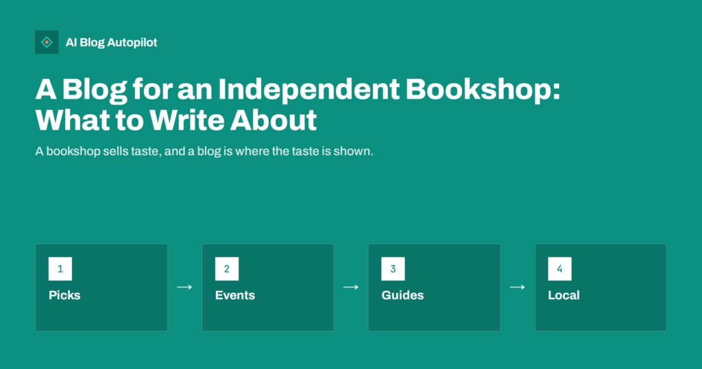 A Blog for an Independent Bookshop: What to Write About