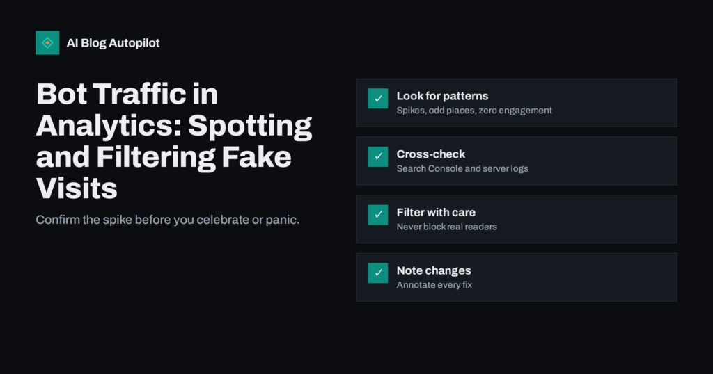 Bot Traffic in Analytics: Spotting and Filtering Fake Visits
