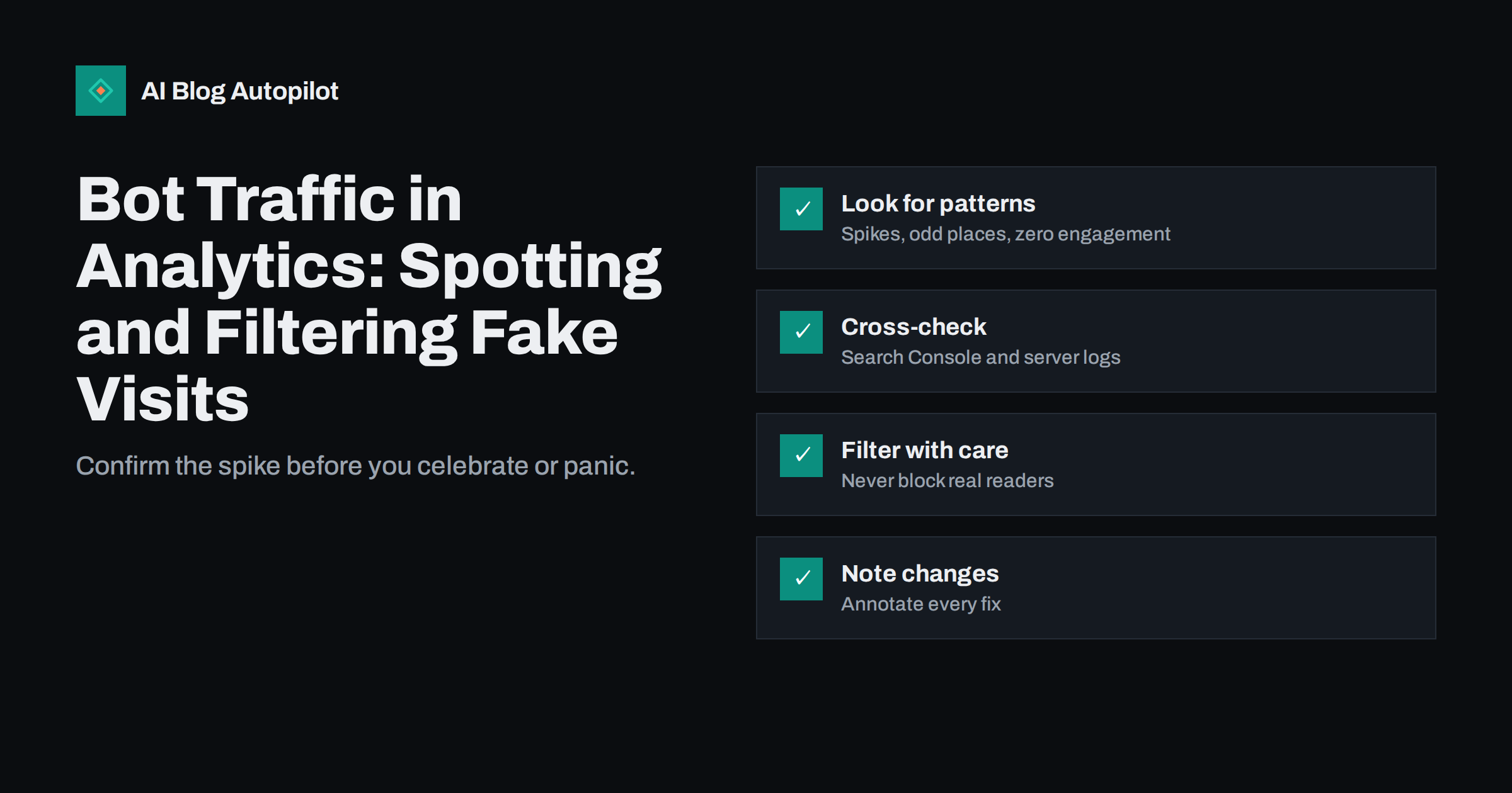 Bot Traffic in Analytics: Spotting and Filtering Fake Visits