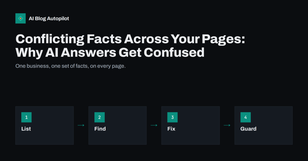 Conflicting Facts Across Your Pages: Why AI Answers Get Confused
