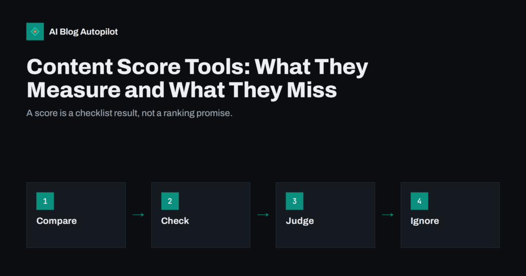 Content Score Tools: What They Measure and What They Miss