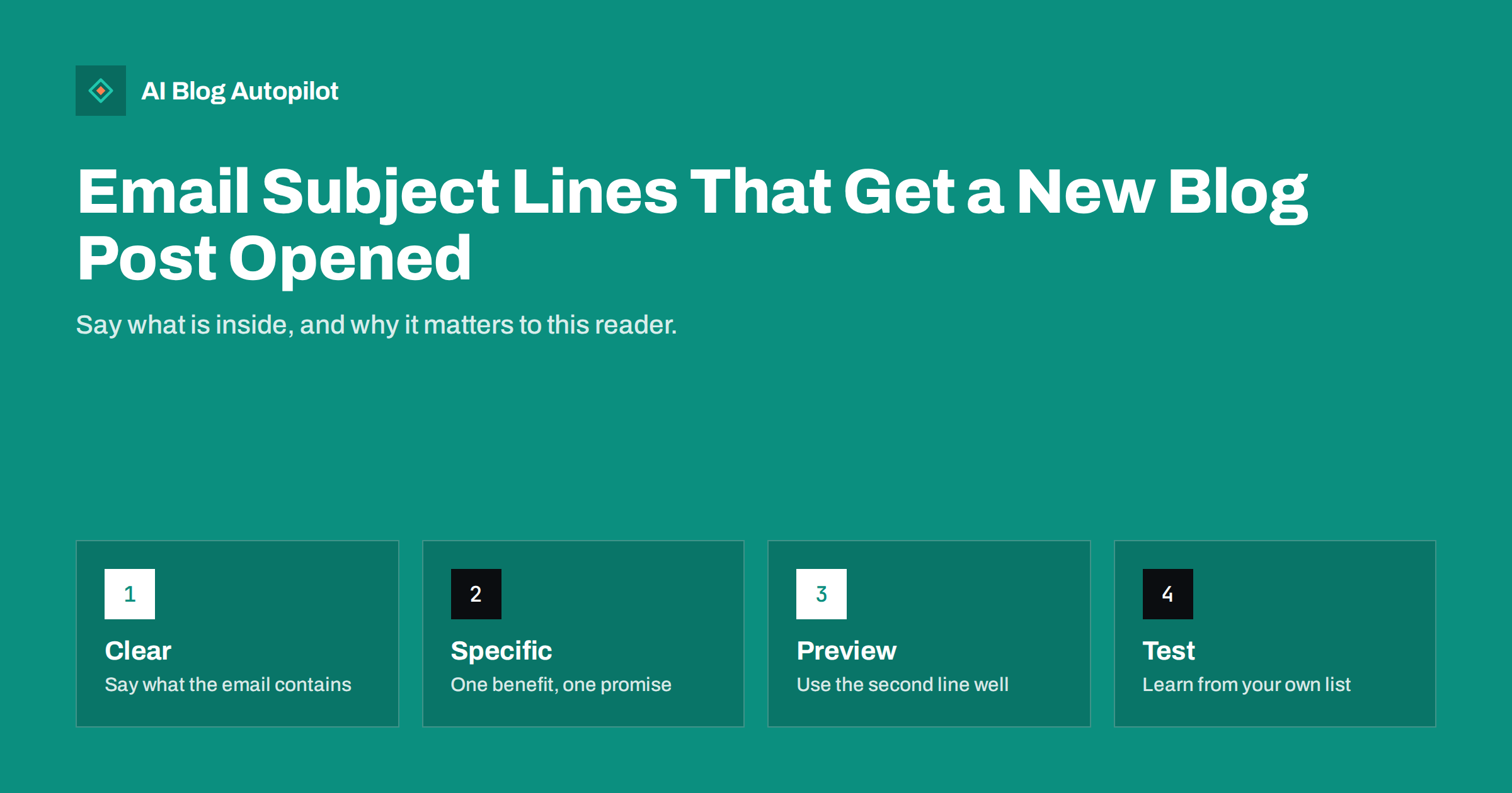 Email Subject Lines That Get a New Blog Post Opened