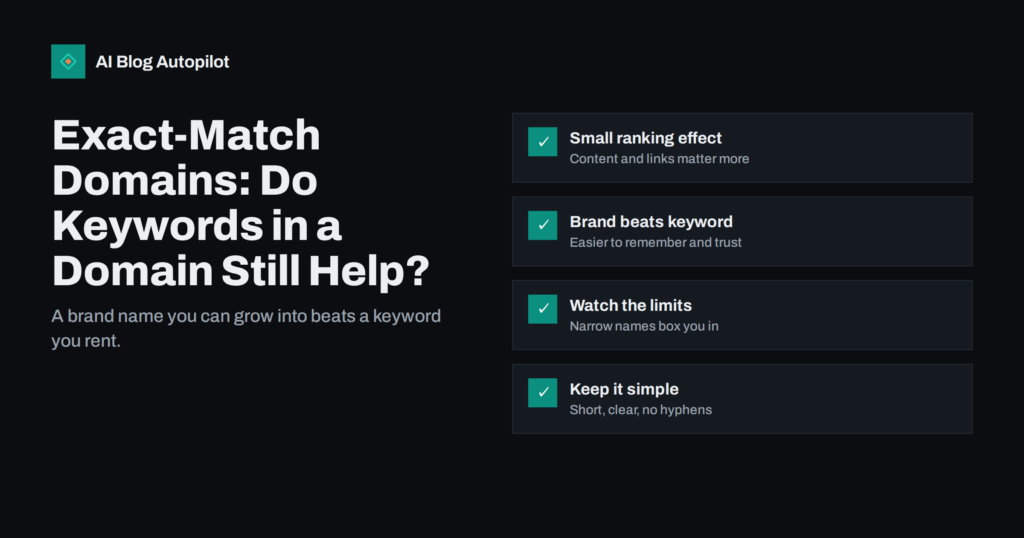 Exact-Match Domains: Do Keywords in a Domain Still Help?