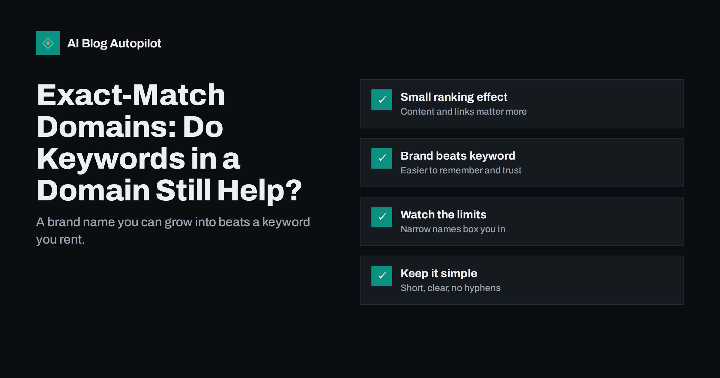 Exact-Match Domains: Do Keywords in a Domain Still Help?