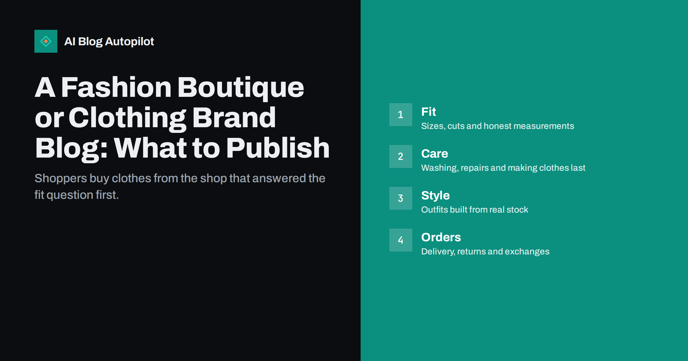 A Fashion Boutique or Clothing Brand Blog: What to Publish