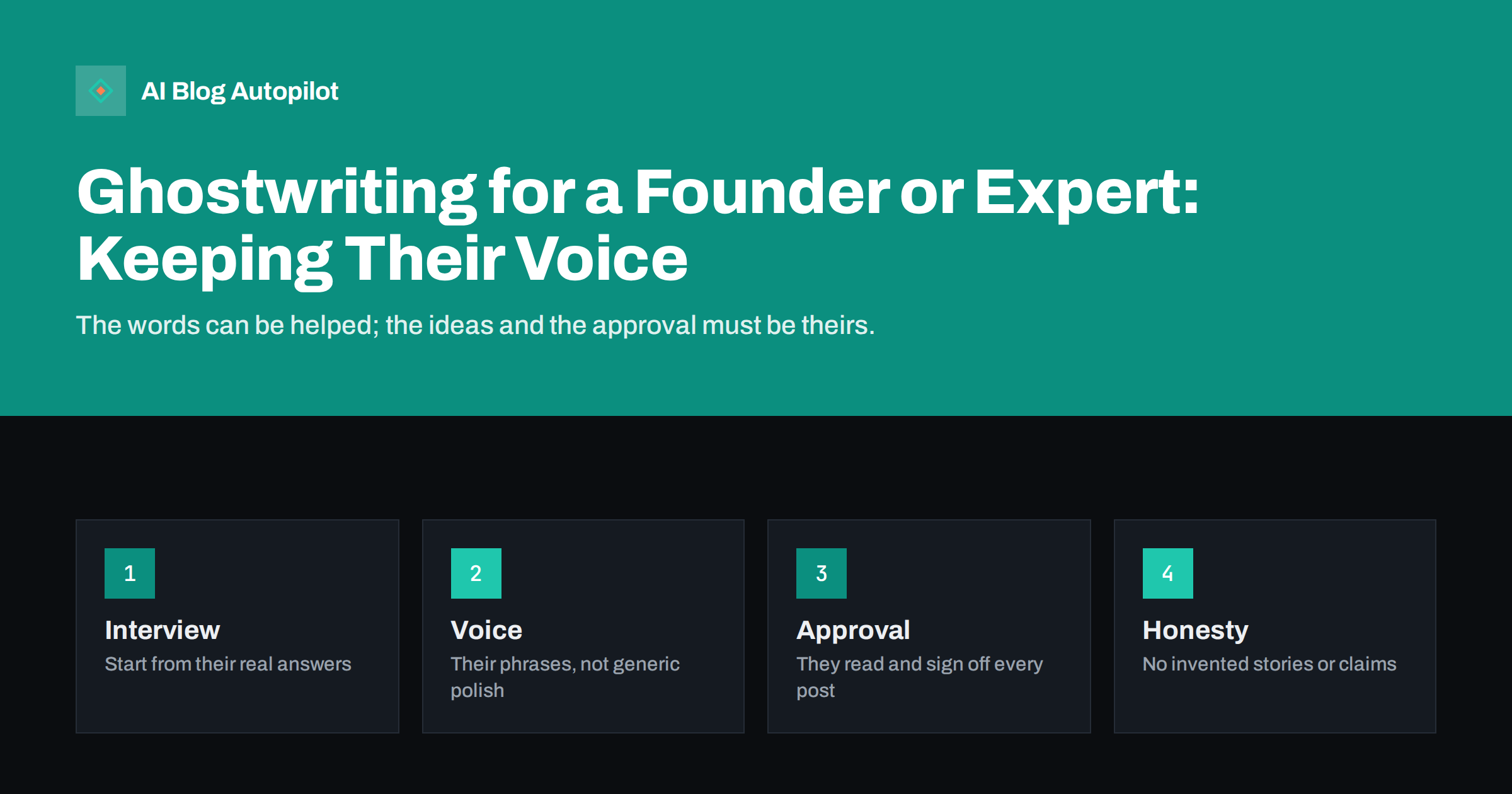 Ghostwriting for a Founder or Expert: Keeping Their Voice