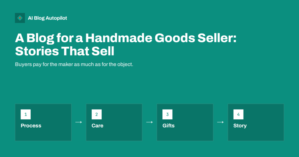 A Blog for a Handmade Goods Seller: Stories That Sell