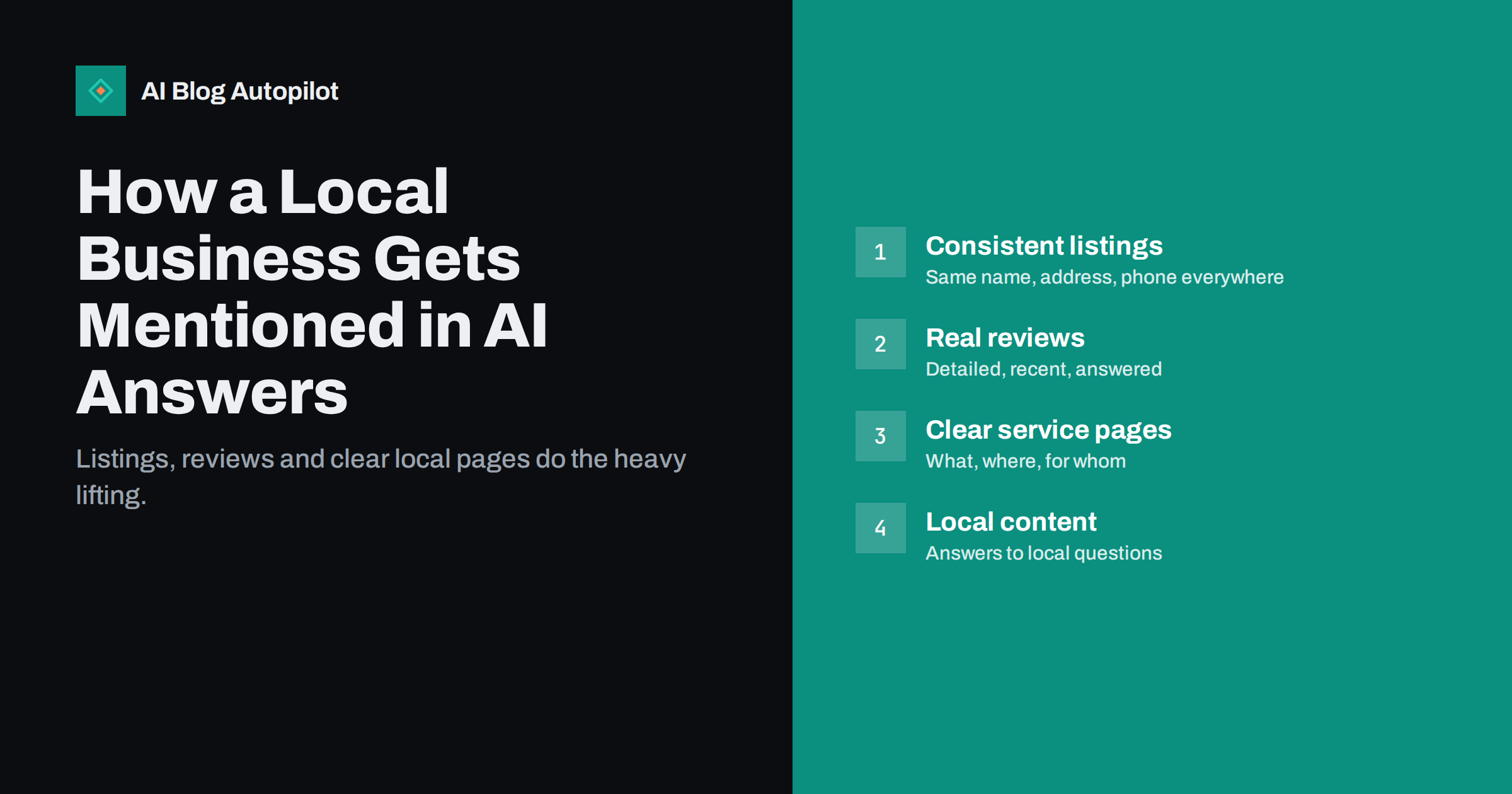 How a Local Business Gets Mentioned in AI Answers